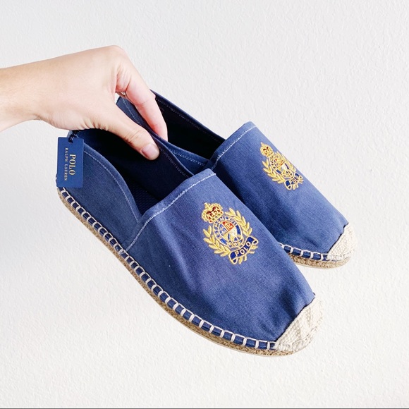 Polo Ralph Lauren Other - Polo Ralph Lauren Barron Crest Slipper Size 11.5